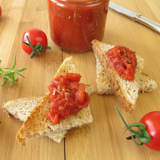 Tomatenchutney im WECK-Glas - herzhaft-pikant