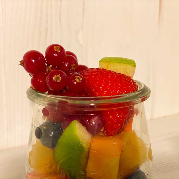 Obstsalat im Weck Glas - das einfache und schnelle Dessert